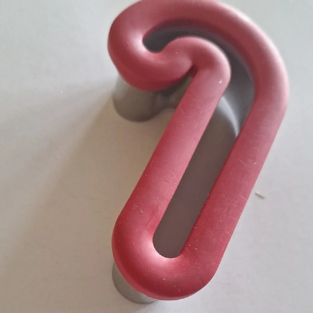 Red Candy Cane Shaped Object